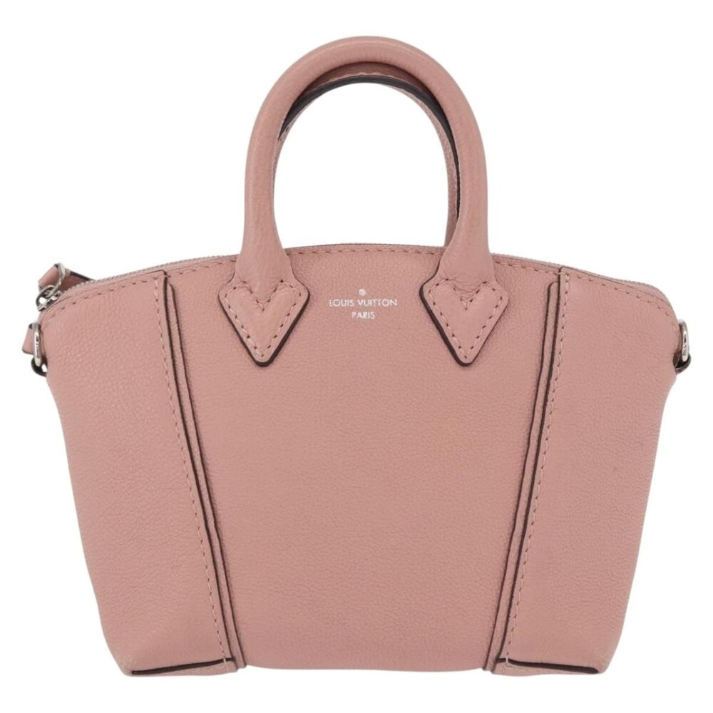 Louis Vuitton Leather Parnasea Nano Lockit Handbag Pink